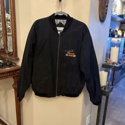 Vtg Norman Todd Black Reese's Racing Bill 94 Elliott Embroidery Bomber Jacket-XL