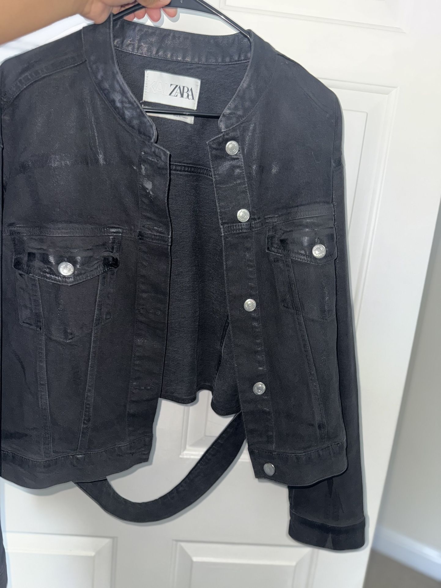 Zara Black Jean Jacket