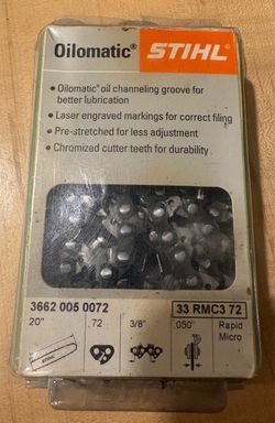 STIHL Oilomatic Rapid Micro (33 RMC3 72) chainsaw chain fits a 20-inch bar