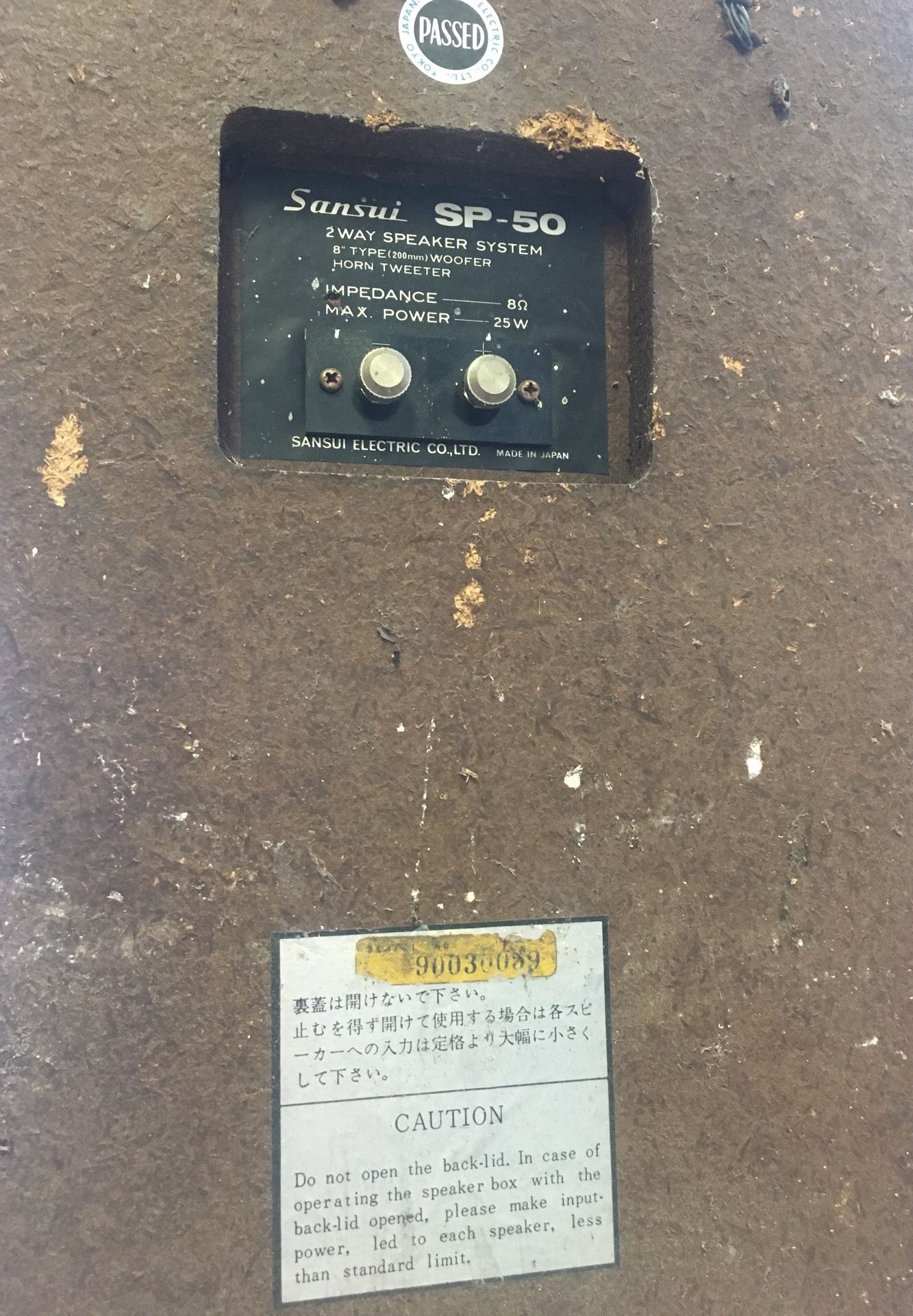 Pair of vintage Sansui sp-50 speakers