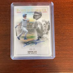 Gavin Lux Auto Card /25