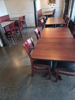 restaurant closing sale - tables  and chairs