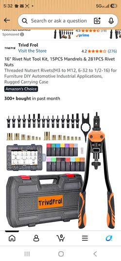Trivd Frol 16" Rivet Nut Tool Kit