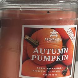 -Aroma Home by Slatking &Co. Scented Candle Autumn Pumpkin essential oils