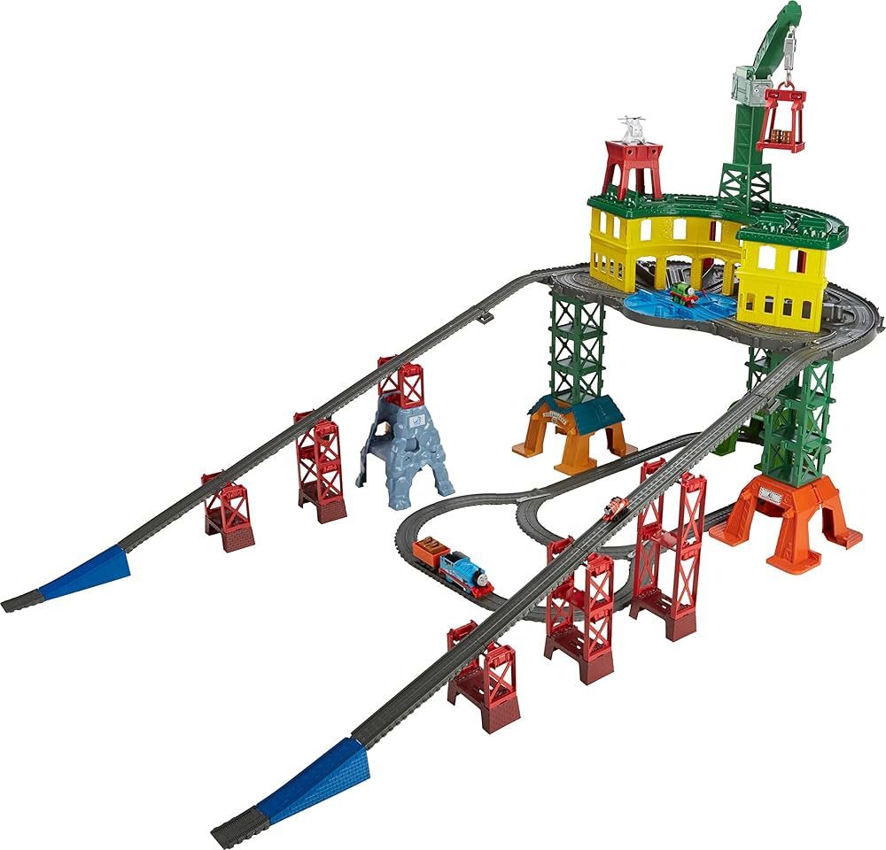 Thomas Train Set And Crane With Tracks 