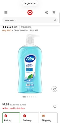 Dial Refresh & Renew Body Wash - Spring Water