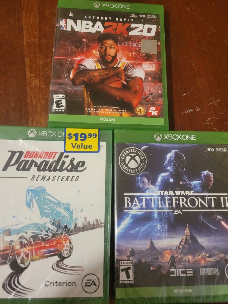 3 XBOX ONE GAMES - UNOPENED