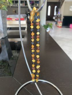 Genuine Raw Baltic Amber Teething Necklace