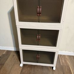 NEW 3 PLASTIC FOLDABLE STORAGE BOX