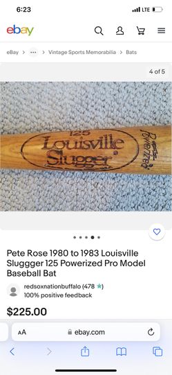 Pete Rose pro model S2 Louisville Slugger 125 Baseball Bat 