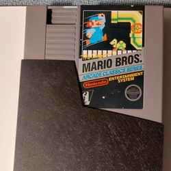 NES Mario Bros 5 Screws Cart And Manual