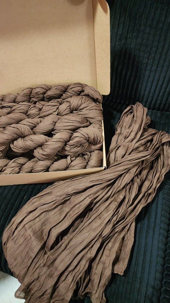 Brown Cheesecloth Table Runners