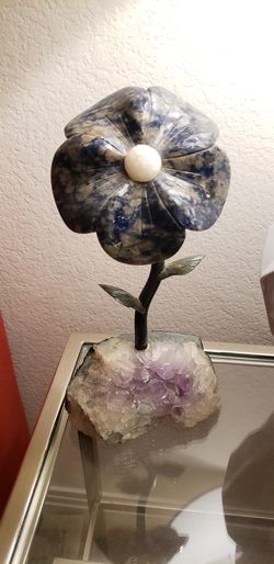 Decoration Flower semi precious stone