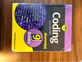Coding All-in-One For Dummies Author: Nikhil Abraham et al. Publisher: For Dummies (Wiley)