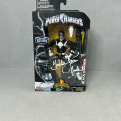  Mighty Morphin Power Rangers Black Ranger W/Autograph