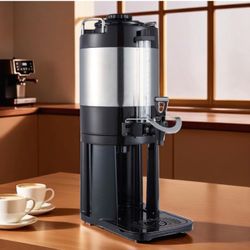Hot Coffee Dispenser from TQS - 1.5 Gallon, Double-Walled, Transparent Gauge, Catering, Gatherings, Meetings