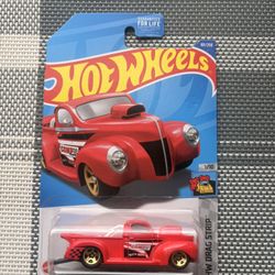Hot Wheels 2023 '40 Ford Pickup Red Comp Cams HW Drag Strip 181/250 New