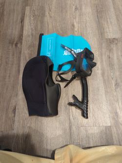 Hollis M-4 Mask with Snorkel, Bare 7mm Hood 