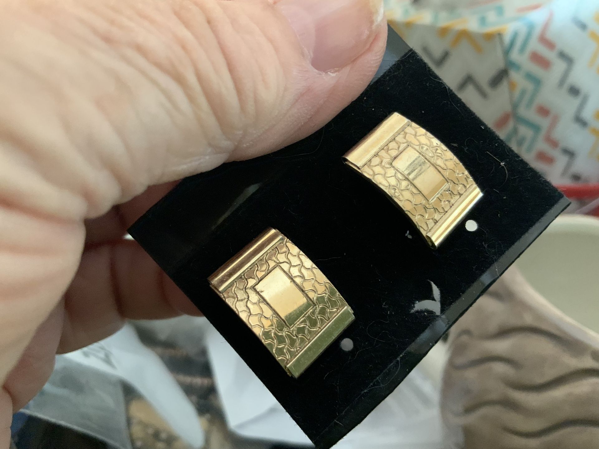 Gold Cuff Links Vintage