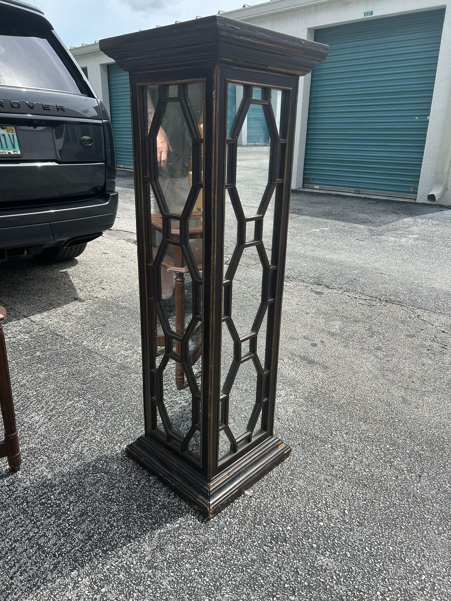 Mirrored Pedestal Cabinet
