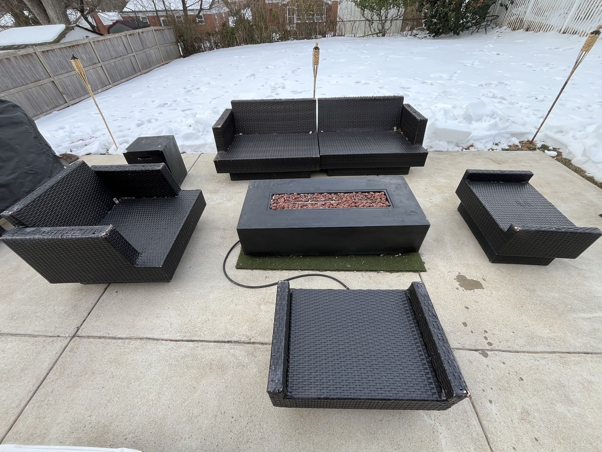 Patio Furniture Set (with Fire Pit)