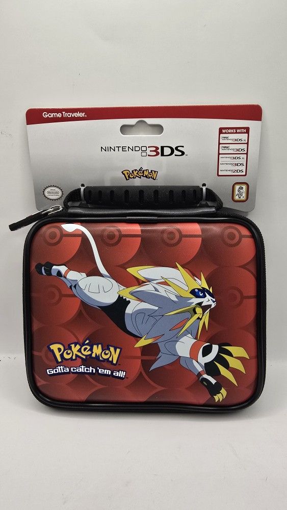 Solgaleo Nintendo 3DS Carrying Storage Case Red
