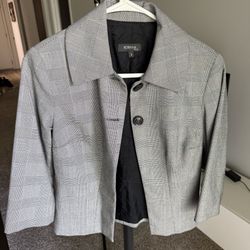 Korinna Women's Plaid Gray Blazer 2P