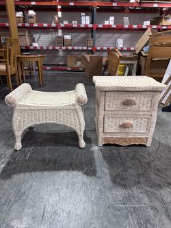 Pier 1 Imports Jamaica Series nightstand and bench