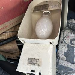 Industrial Indoor Or Outdoor Light With Cover And Adjustable Dimmer 