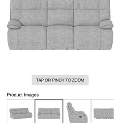 Emerald Grayson 8ft Couch 