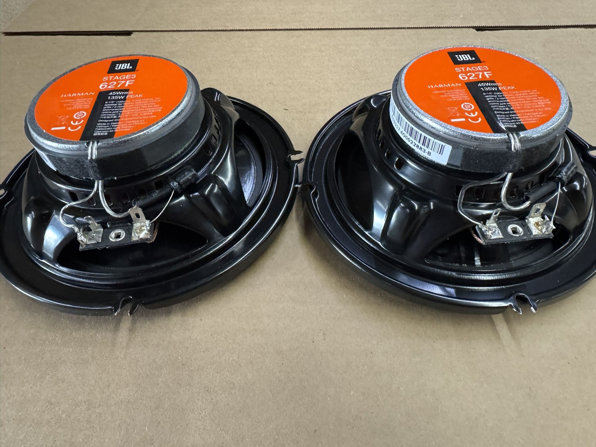 JBL Stage 3627F - 6.5 inch Two-way car audio speaker, No Grill