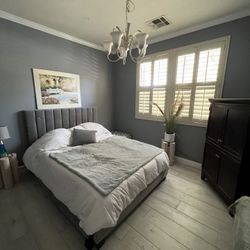 4 Piece Full/Queen Bedroom Set - $350.00