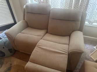 Reclining Couch with Loveseat