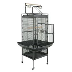 61" Large Bird Cage for Parrot, Macaw Conure Cockatiel Cockatoo Pet 