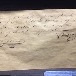 Antique Zackery Taylor 12th President Document 1836