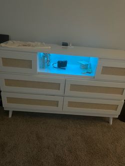 Dresser with lights