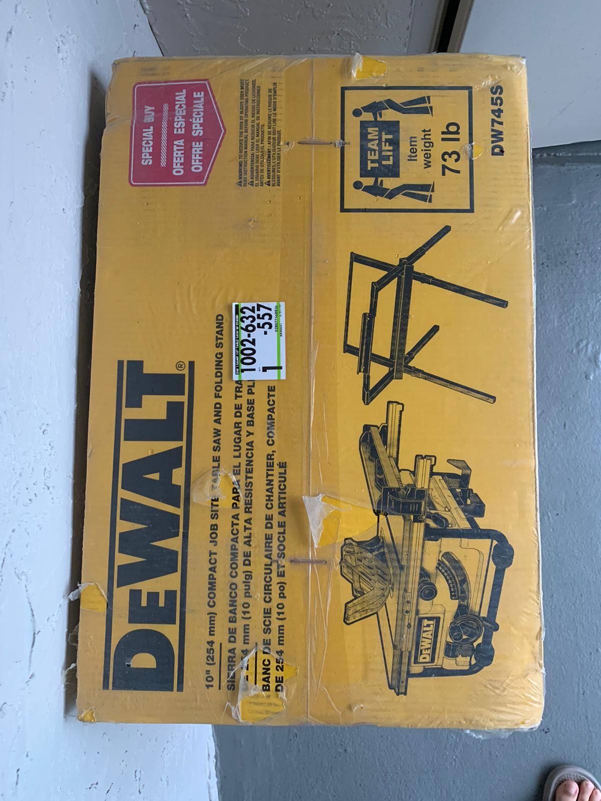 DEWALT Table Saw 10” + STAND