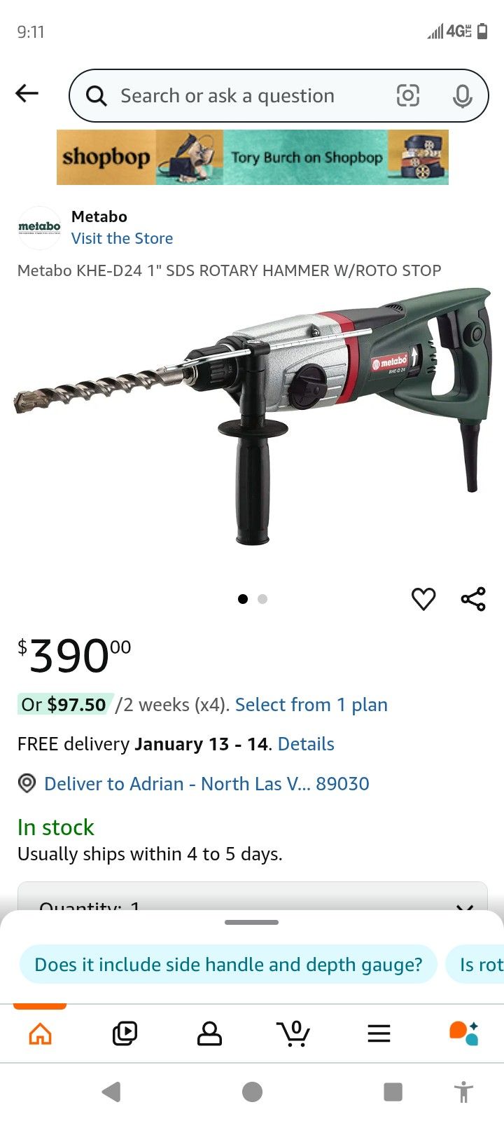 Metabo Hammer Drill