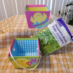New Easter Boxes and pkg of filler in excellent condition