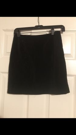 Gap Black Velvet Skirt.