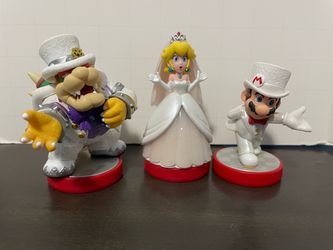 Nintendo Amiibo Super Mario Odyssey Wedding Set of 3