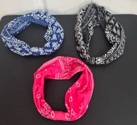 Three NEW Yeshan Wide Headbands for Women Non Slip Boho Headband Elastic $5 for All