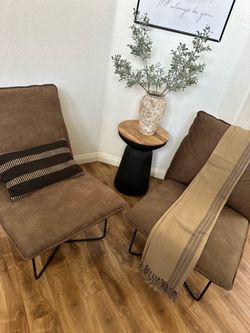 Accent brown chairs