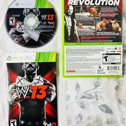 WWE '13 Microsoft Xbox 360 (2012) Complete in Box Clean Tested Working