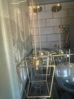 Gold Geometric Pendant Light Fixtures