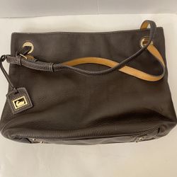 Dooney & Bourke Hobo Bag Pebbled Leather Purse Pink Lining; READ DESCRIPTION