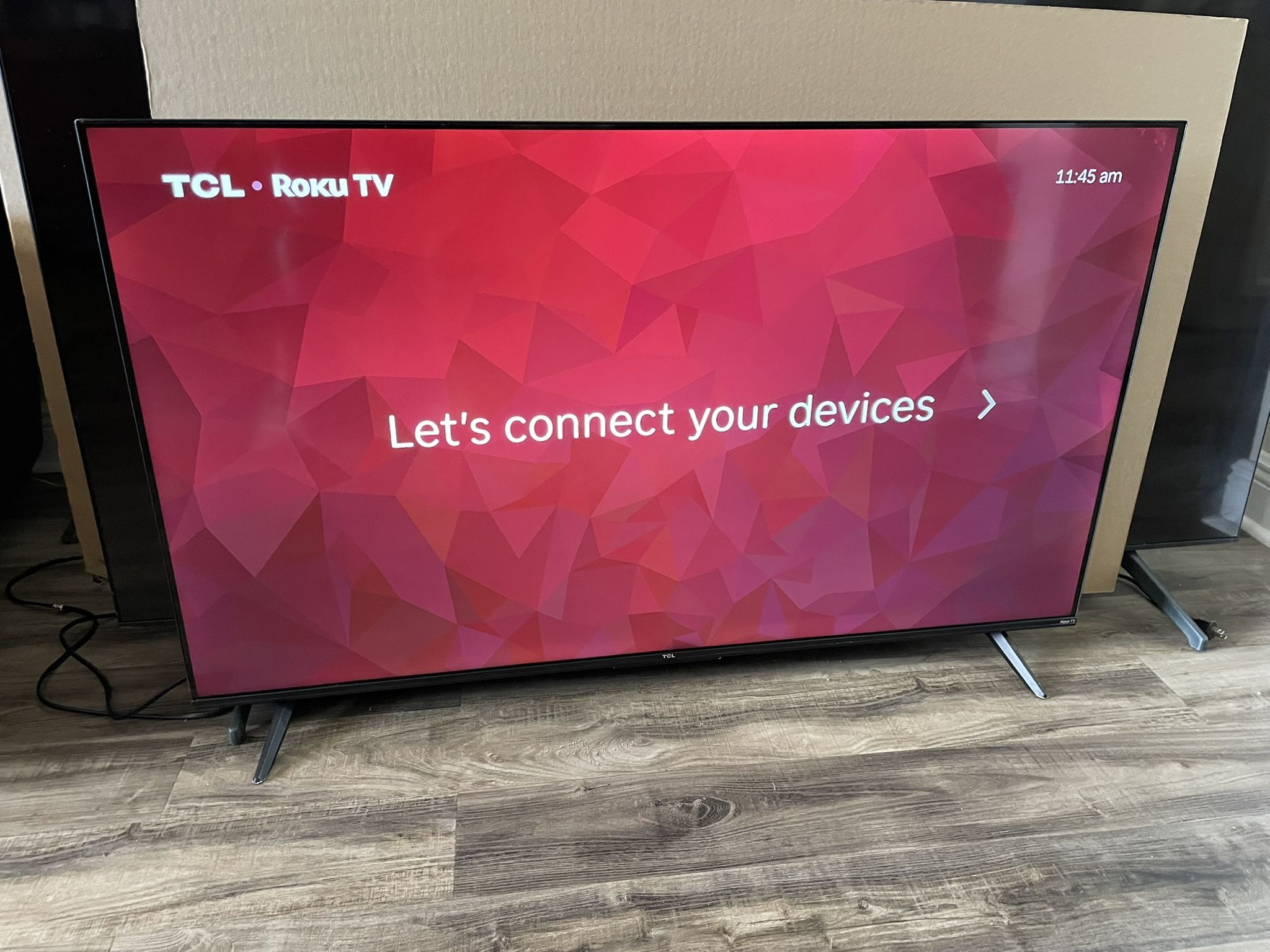 TCL 50” Roku Smart TV 4K UHD HDR With New Remote Control $140 Firm On Price