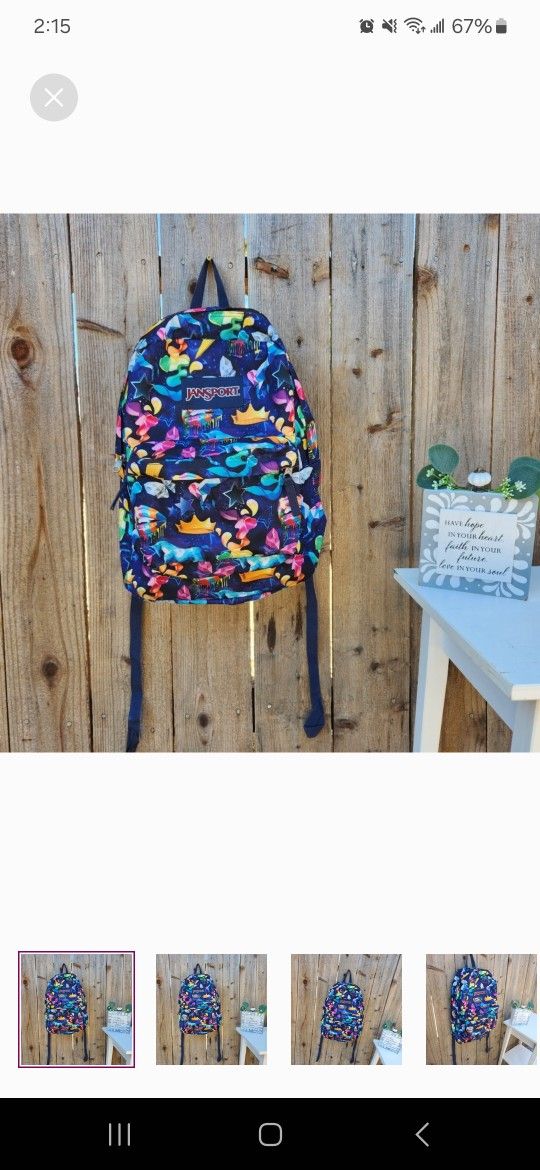 Jansport Superbreak Prints Backpack Rainbow Mania OS