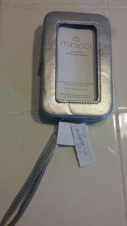 Phone case for I phone 4s or galaxy s3 silver