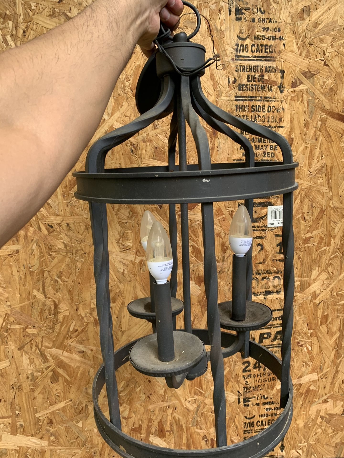 Light Fixture - Iron Cage LED